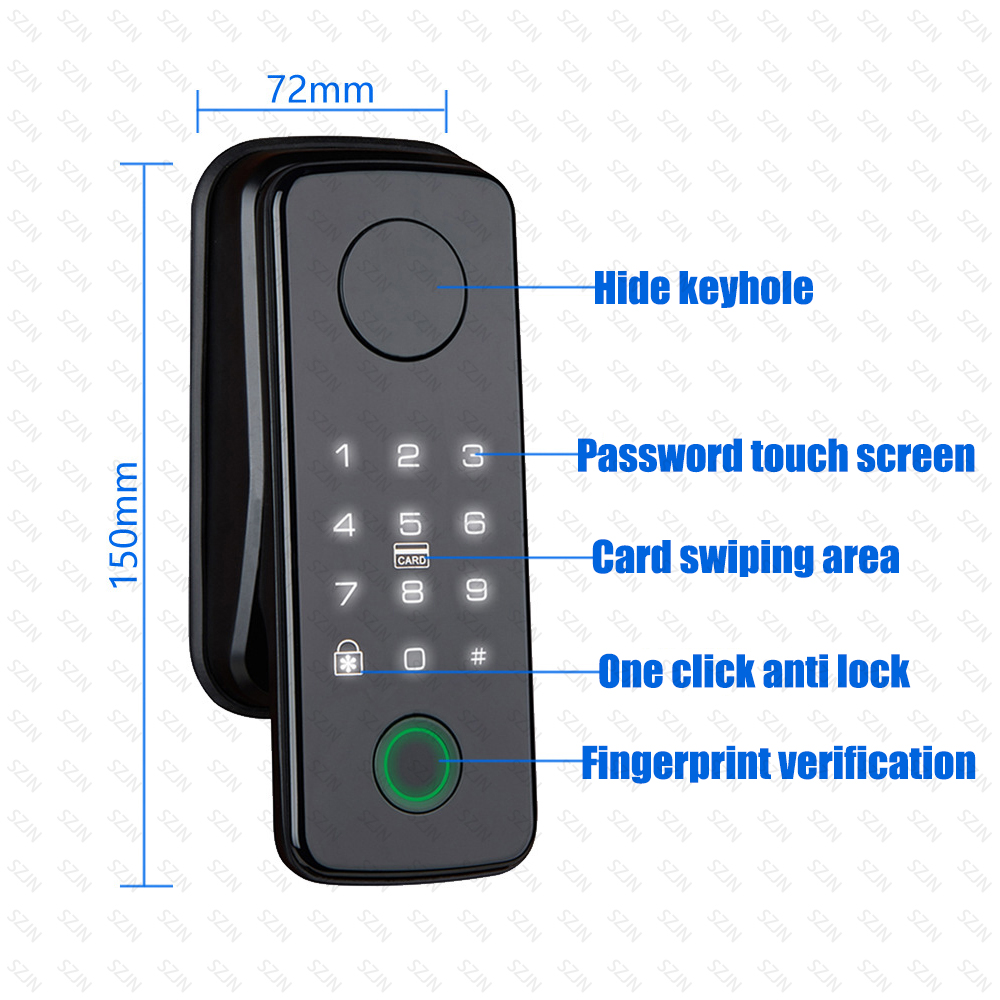 TTLock Auto Smart Fingerprint  - огляд і ціна Glass Door Hinge