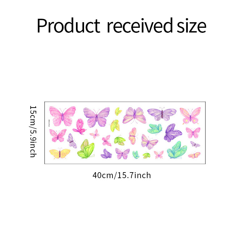 Romantic butterfly Wall Sticke - огляд і ціна Pvc Panel Background