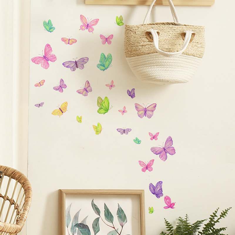 Romantic butterfly Wall Sticke - огляд і ціна Pvc Panel Background