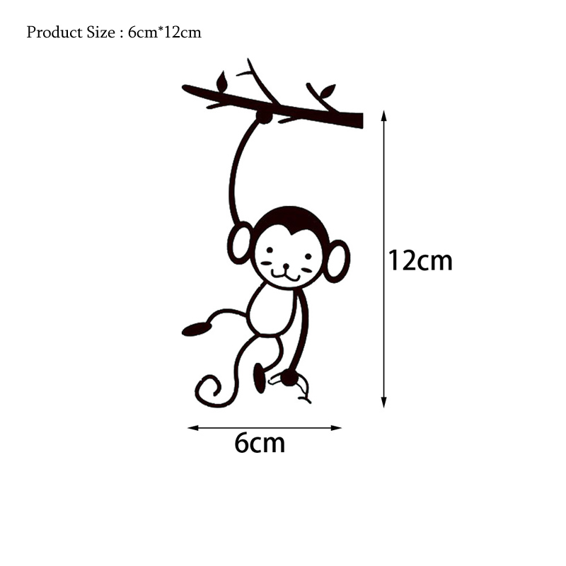 Black Cute Monkey Hanging Tree - огляд і ціна Pvc Panel Background