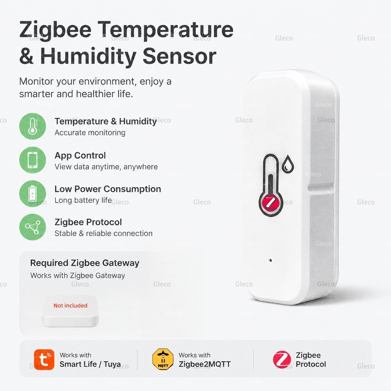Tuya Zigbee 3.0 Temperature An - огляд і ціна Digital Hygrometer Probe